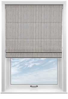 Ravelle Stripe, Twilight Blue - Roman Blind